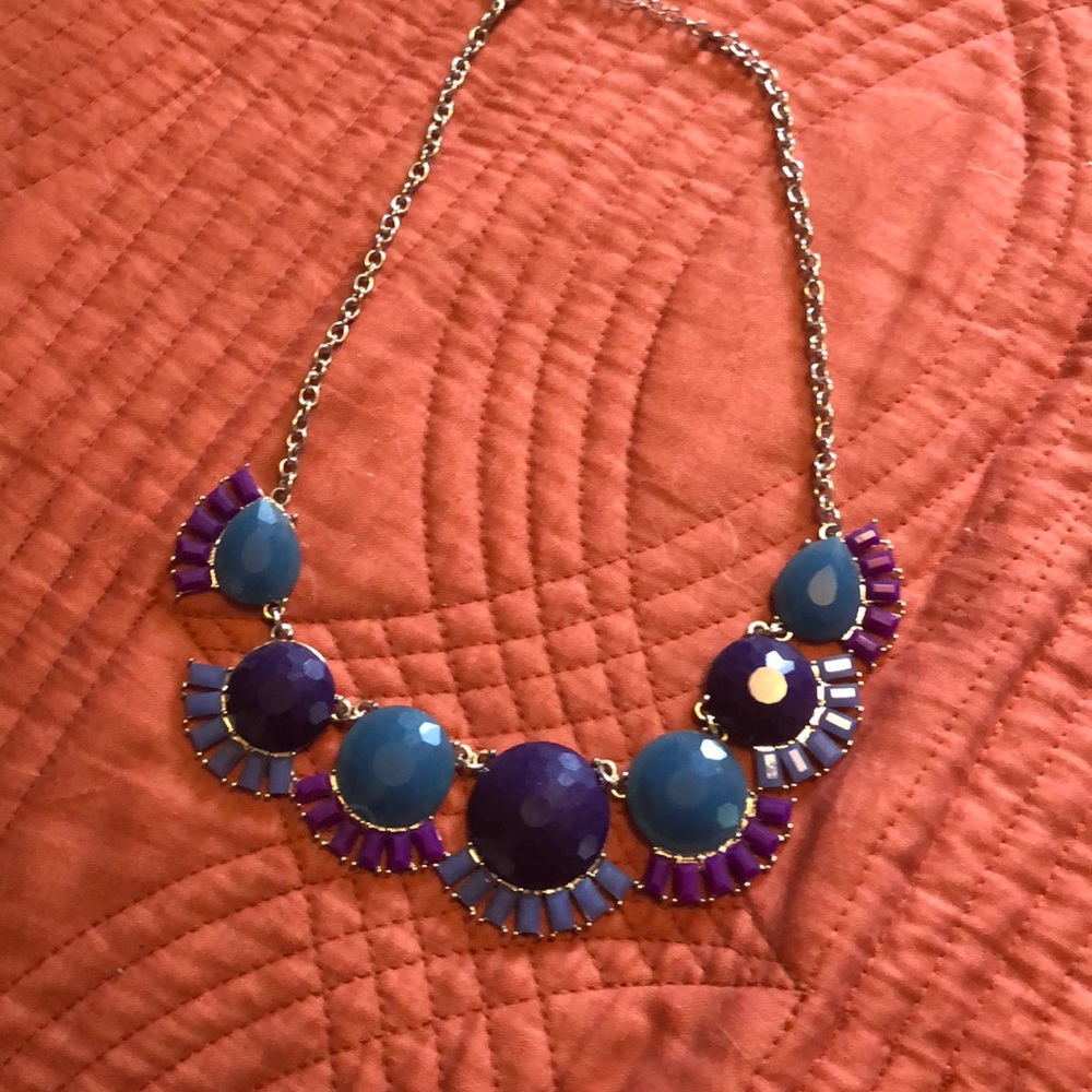 Blue and purple necklace